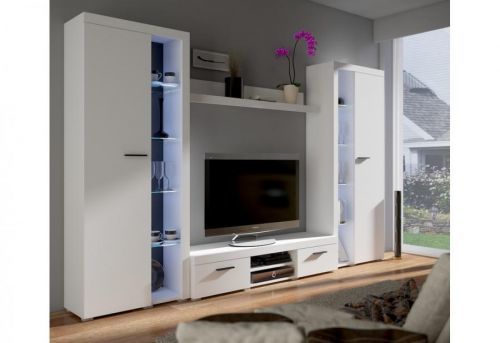Expedo Obývacia stena Klok XL, 300x190x34, biela