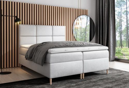 Expedo Čalúnená posteľ boxspring GRETA + topper, 160x200, jasmine 81