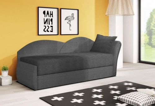 Expedo Rozkladacia pohovka RICCARDO, 200x80x75 cm, tmavo šedá + svetlo šedá, (alova 36/alova 10), pravá