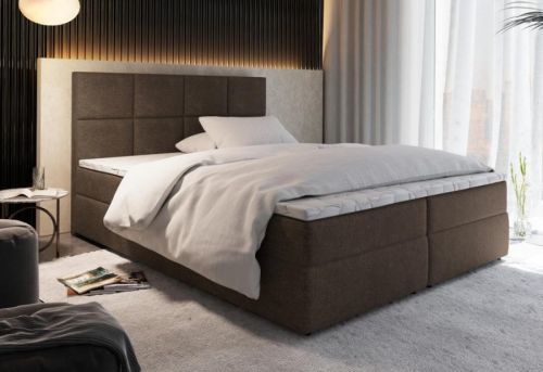 Expedo Čalúnená posteľ boxspring LENY, 180x200, sawana 25