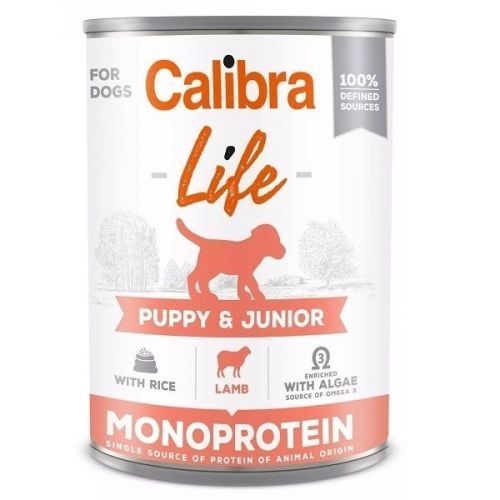 Calibra KONZERVA dog Puppy & Junior Life Lamb & Rice 6 x 400g
