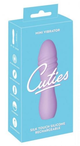 Cuties Mini 3 - cordless, waterproof, spiral vibrator (purple)