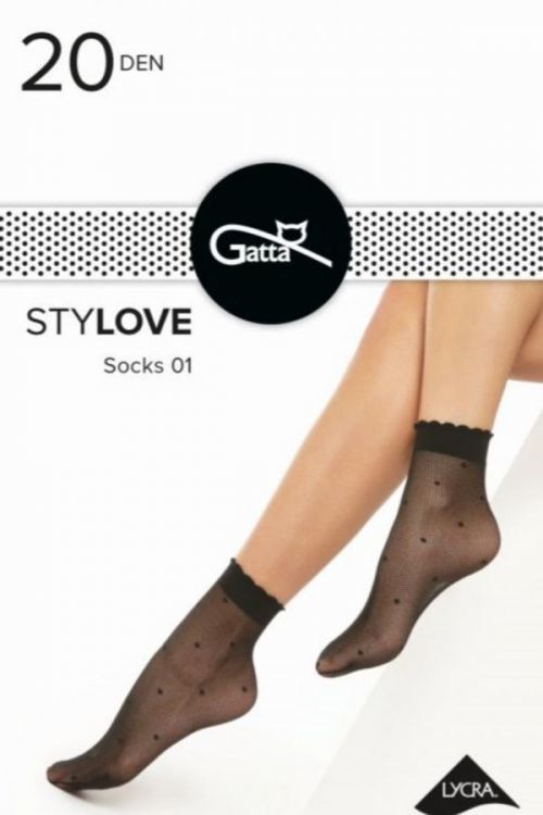 Ponožky STYLOVE - 01 nero UNI