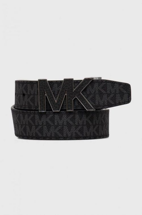 Obojstranný opasok Michael Kors pánsky, čierna farba
