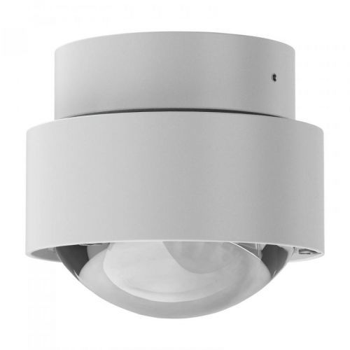 Puk Mini Move LED, šošovky číre, biela matná/chróm