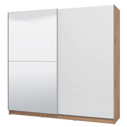 Skriňa Mondego 220 artisan/biely lesk