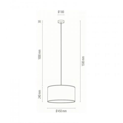 Závesná lampa Páv, Ø 45 cm, zelená