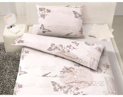 Obliečky Fleur, bavlna ranforce, motív motýľov%