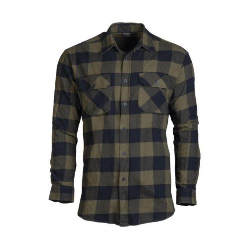 Košeľa drevorubačská na gombíky Mil-Tec - olivová, 3XL