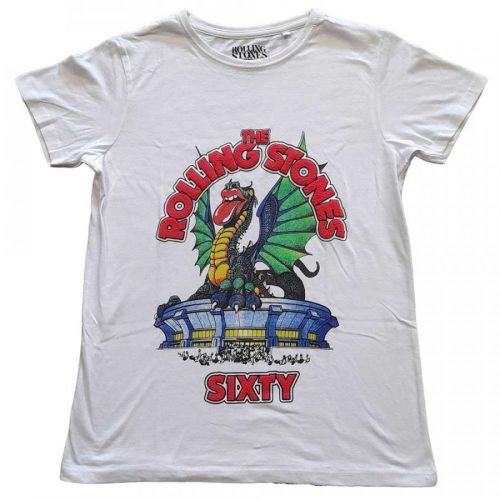 The Rolling Stones tričko Sixty Stadium Dragon Biela 3XL