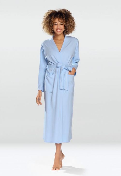 DKaren Housecoat Melissa Blue S