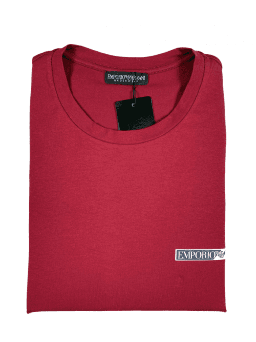 Pánske tričko - 111035 2R729 02175 - vínová - Emporio Armani M vínový