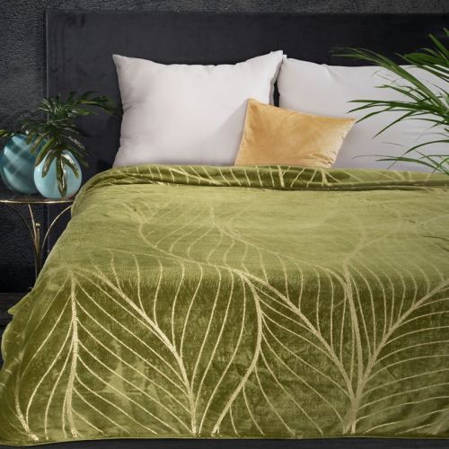 Eurofirany Blanket 392049 Olive Green Lat. 150 cm D 200 cm