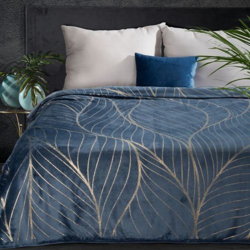 Eurofirany Blanket 392045 Navy Blue Lat. 150 cm D 200 cm