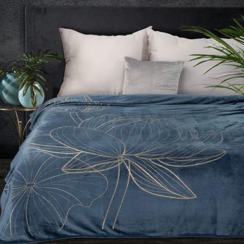 Eurofirany Blanket 392093 Navy Blue Lat. 150 cm D 200 cm