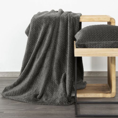 Eurofirany Blanket 367308 Graphite Lat. 170 cm D 210 cm