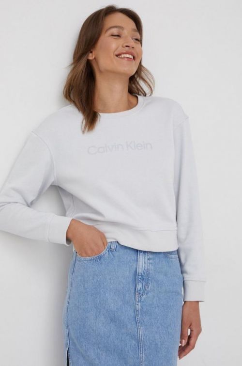 Rifľová sukňa Calvin Klein Jeans maxi, rovný strih