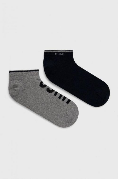 Ponožky HUGO pánske, tmavomodrá farba