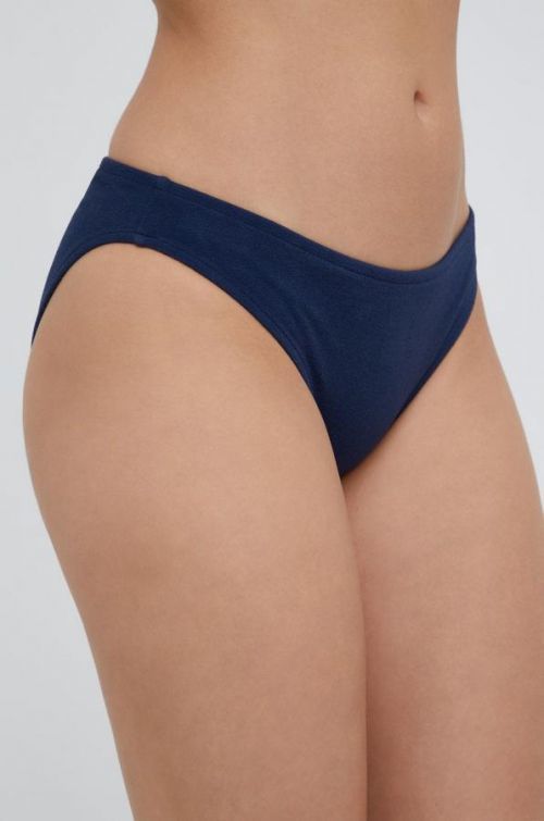 Plavkové nohavičky Calvin Klein tmavomodrá farba,