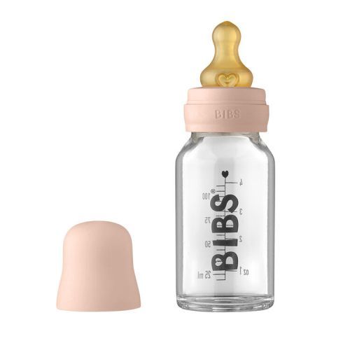 BIBS Fľaša sklenená Baby Bottle 110ml, Blush