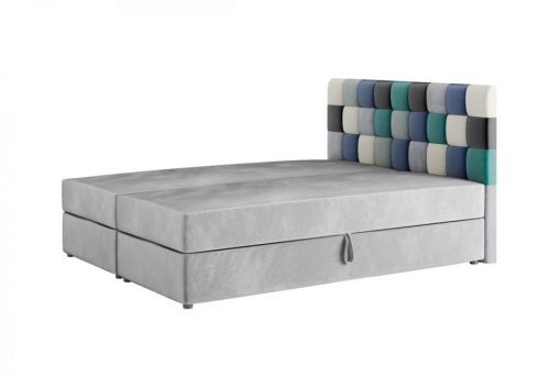 Expedo Čalúnená posteľ boxspring APPLE, 180x200, itaka 14/modrá