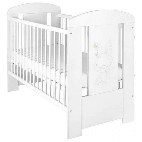New Baby Dětská postýlka Králíček standard bílá
