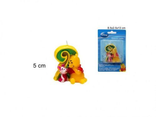 Sviečka číslica 2 Medvedík Pú