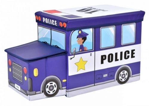 Skládací taburet Bus modrý