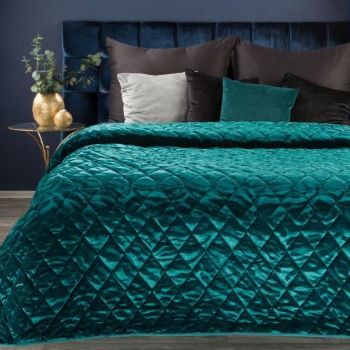 Eurofirany Bedspread 390369 Turquoise Lat. 220 cm D 240 cm