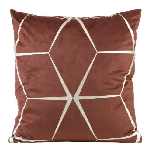 Eurofirany Pillowcase 391052 Brick/silver Š 45 cm D 45 cm