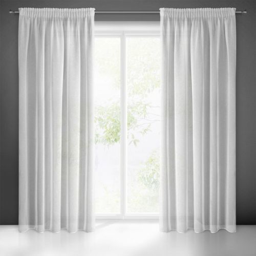 Eurofirany Curtain 390170 White Lat. hĺbka 140 cm 270 cm