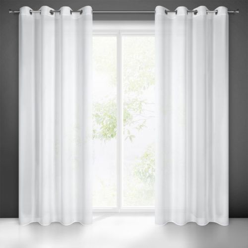 Eurofirany Curtain 399436 White Lat. hĺbka 140 cm 250 cm
