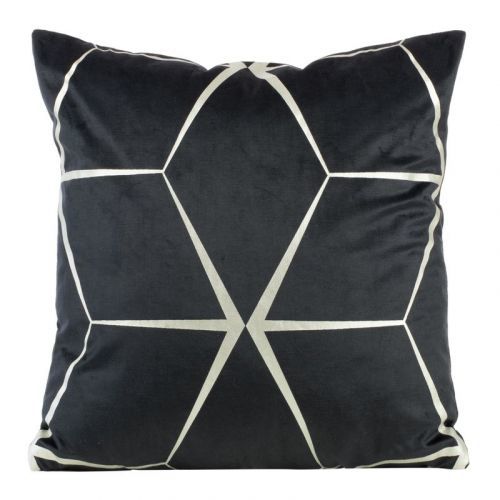 Eurofirany Pillowcase 391045 Black/silver Š 45 cm D 45 cm