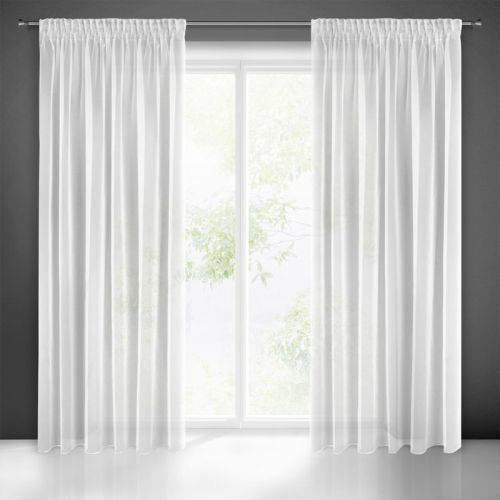Eurofirany Curtain 397434 White Lat. 135 cm D 270 cm