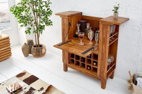 Barová skrinka sheesham Dekorhome