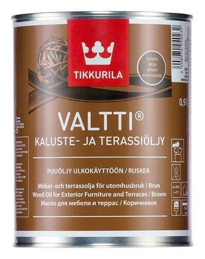 VALTTI TERRACE & FURNITURE OIL - Olej na drevený nábytok a terasy hnedá 0,9 L