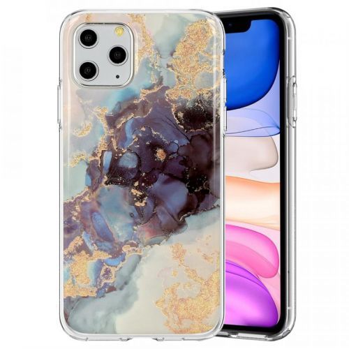 IZMAEL Xiaomi Redmi 9 Silikónové trblietavé puzdro Marble  KP17794 multifarebná