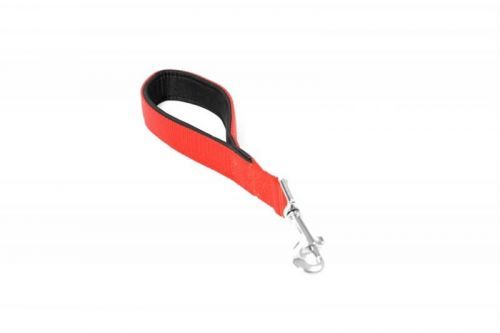 Vodítko DUVO+ Nylon Krátke červené dvojité 30 cm/ 25 mm