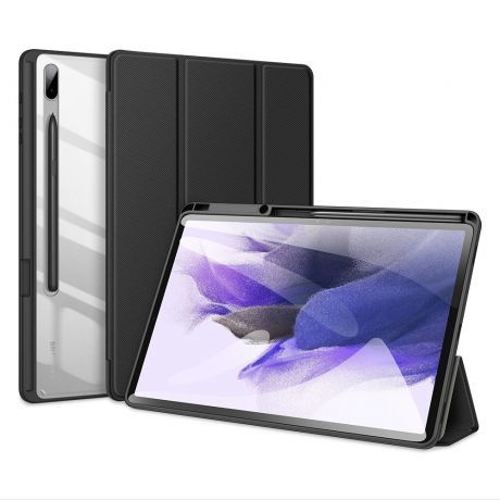 DUX DUCIS Toby Series puzdro na Samsung Galaxy Tab S7 Plus / Tab S7 FE / Tab S8 Plus, čierne