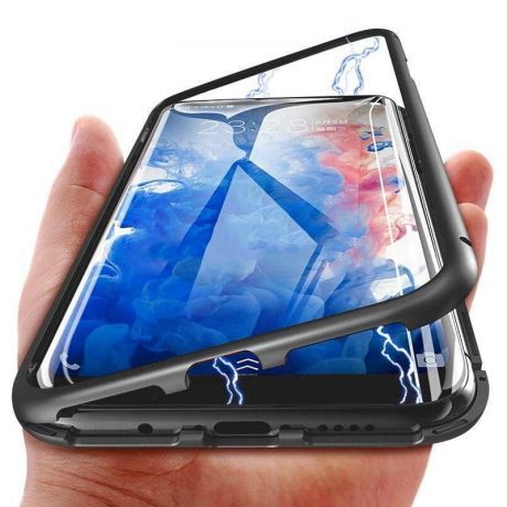 MG Magnetic Full Body Glass magnetické puzdro na Samsung Galaxy S22, čierne