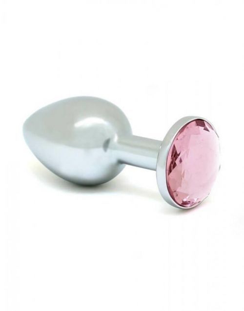 RIMBA - BUTT PLUG XS WITH PINK CRISTAL (UNISEX)