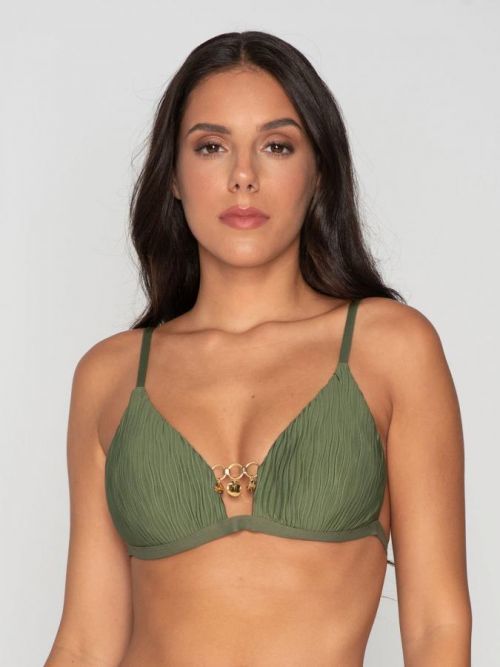 Vrchný diel plaviek - 93793 - Scarlet - khaki - Luna 75B khaki