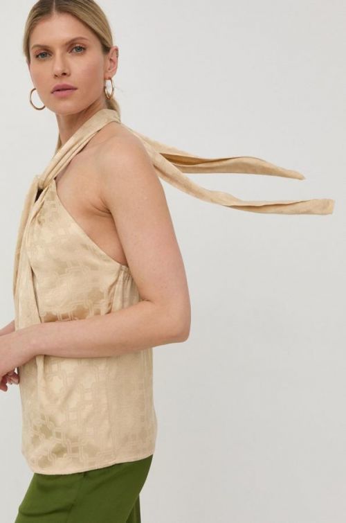 Blúzka Birgitte Herskind dámska, béžová farba,