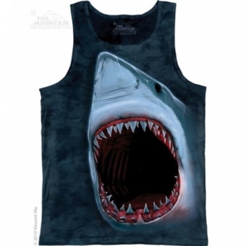 Tielko unisex The Mountain Shark Bite - sivé, S