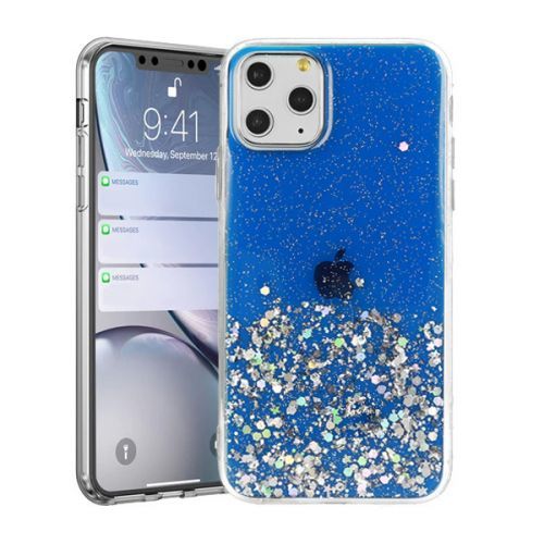 IZMAEL Samsung Galaxy A70 Puzdro s trblietkami  KP18048 modrá