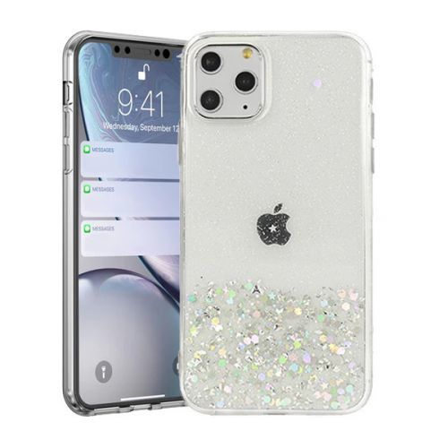 IZMAEL Samsung Galaxy A12 Puzdro s trblietkami  KP18049 transparentná