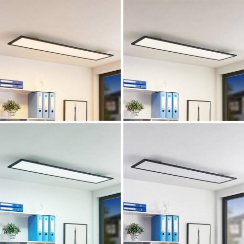 Lindby Nelios stropné LED svietidlo CCT 120x30 cm