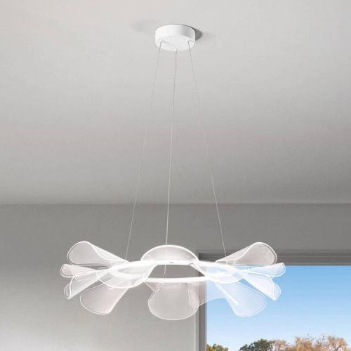 Závesné LED svietidlo Sylvie, okrúhle, Ø 72 cm