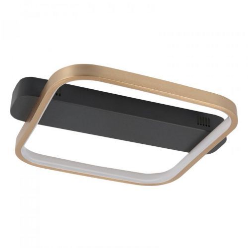 Stropné LED svietidlo Ascona, čierna/zlatá, 20 W