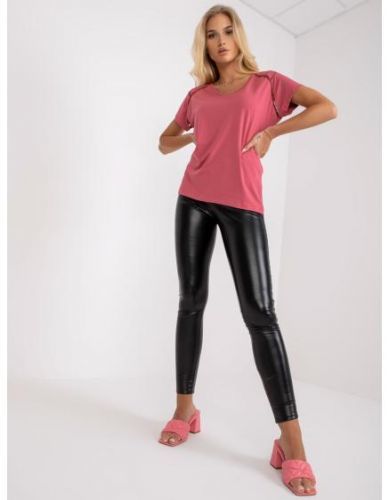 Dámska blúzka s krátkym rukávom na každodenné nosenie EVERYDAY pink